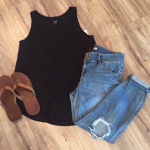 Distressed jeans